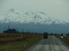 Driving North to Rotorua – snow capped peaks 