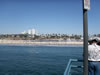 Looking at Santa Monica from the end of the pier 