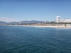 Looking at Santa Monica from the end of the pier 