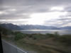 Driving past, and stopping on the side of, Lake Hawea 